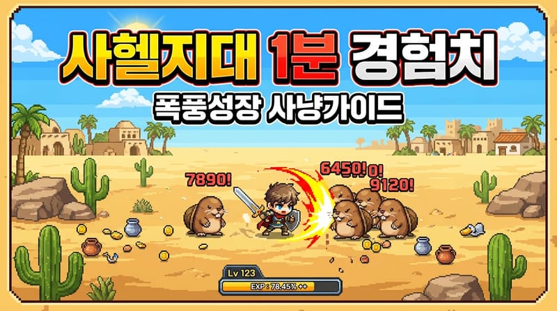 메이플랜드 사헬지대 & 용의 둥지 몬스터 100% 필요 명중률 족보